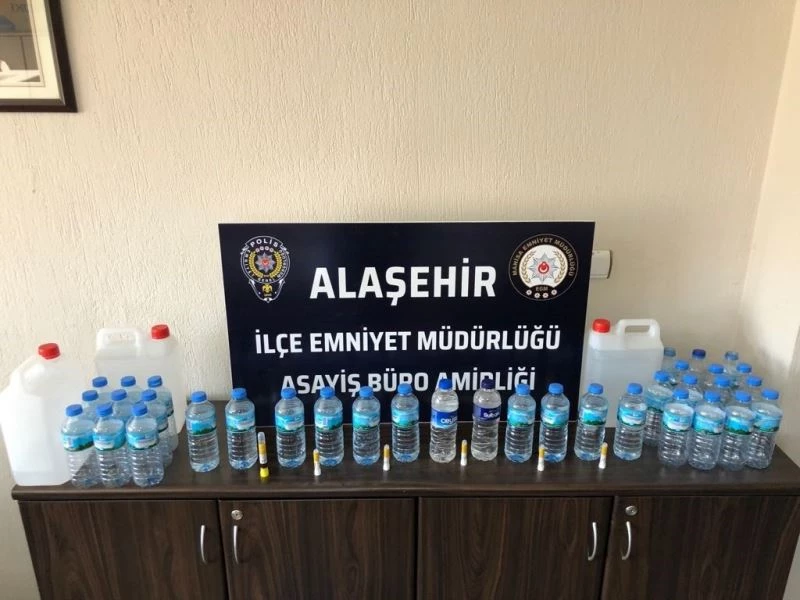 Manisa’da kaçak rakı operasyonu
