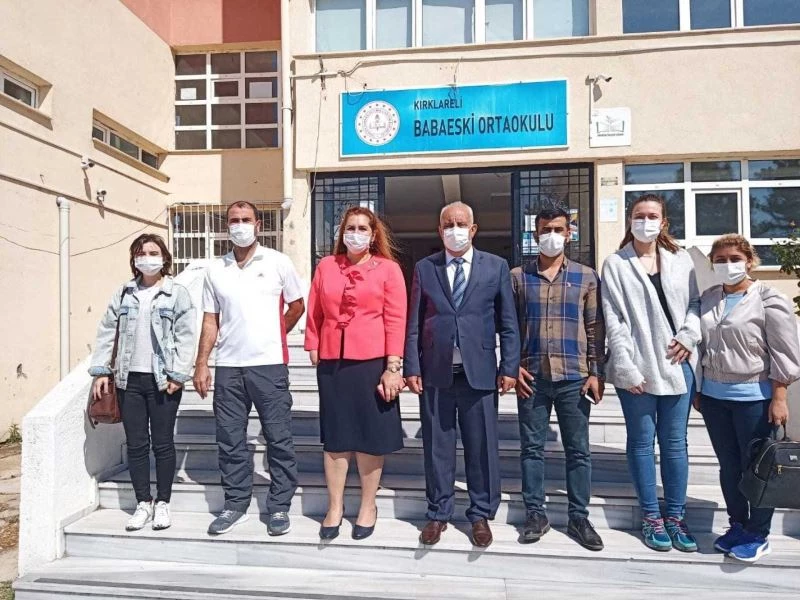 İl Milli Eğitim Müdürü Kalkan Babaeski’de incelemelerde bulundu
