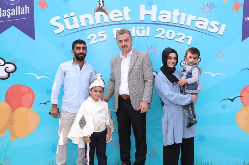 300 çocuk sünnet şöleninde erkekliğe ilk adımı attı