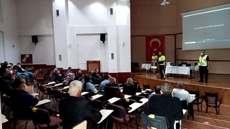 Taşıma yapan şoför ve rehberler eğitim semineri
