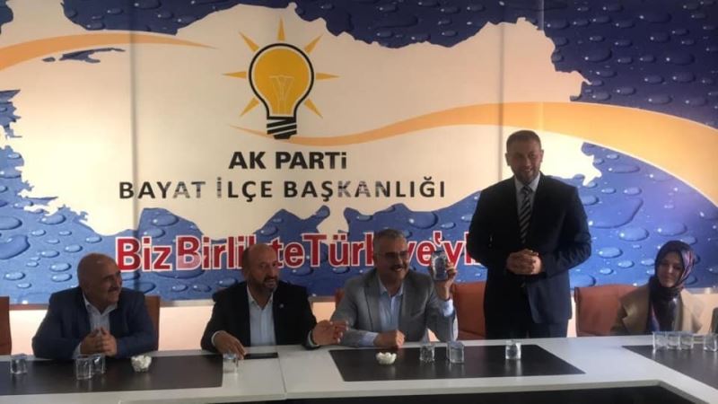 Çorum İl Başkanı Ahlatcı’dan, Bayat’a doğalgaz müjdesi
