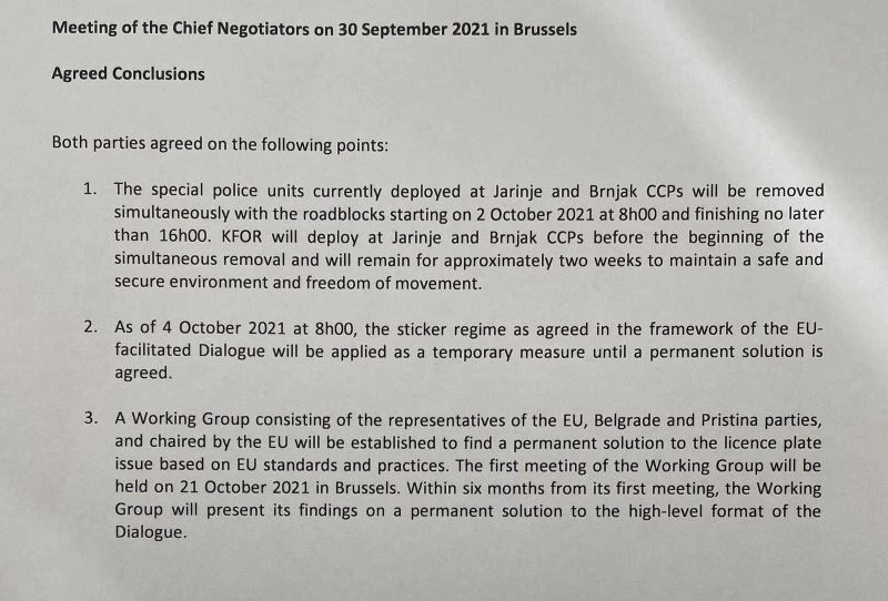 Kosova ile Sırbistan arasındaki plaka krizinde anlaşma sağlandı
