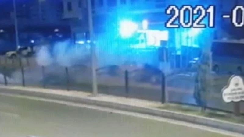 Jandarma astsubayın hayatını kaybettiği kaza kamerada
