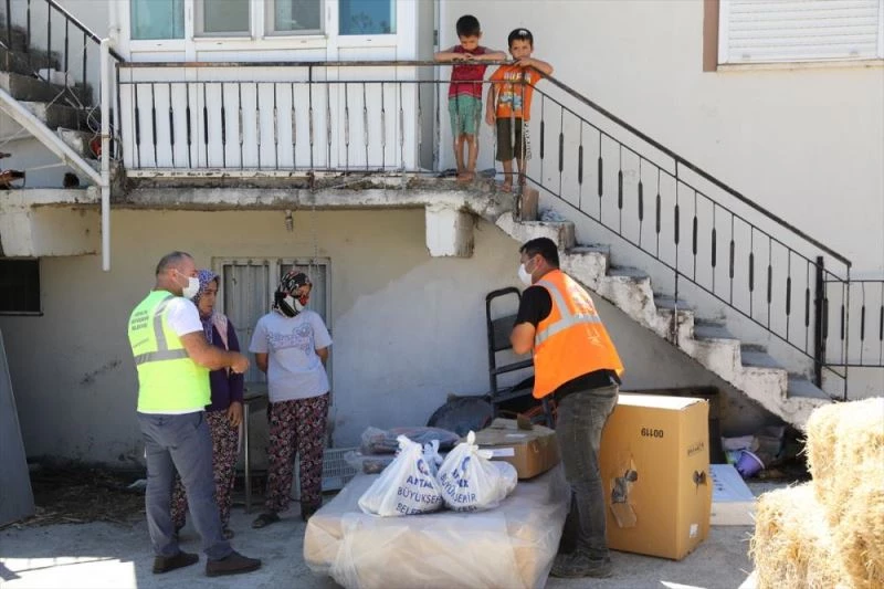 Antalya Büyükşehir Belediyesinden, orman yangınlarından zarar görenlere destek