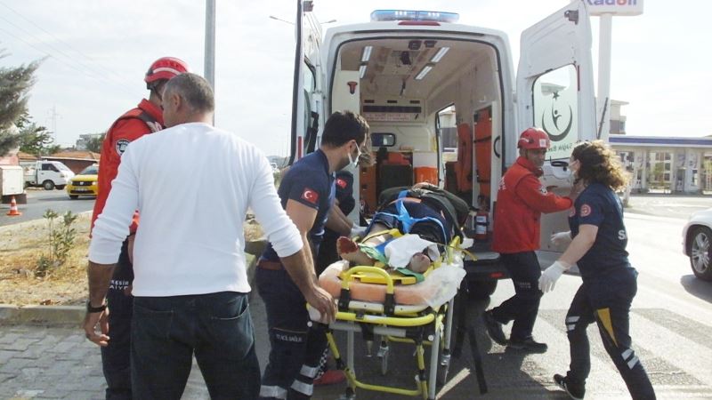 Burhaniye’de otomobil ATV’ye çarptı; iki kişi yaralandı
