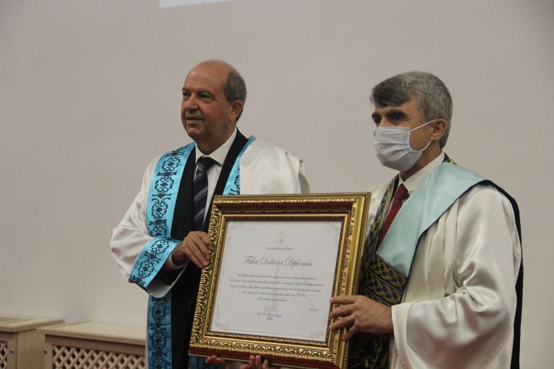 KKTC Cumhurbaşkanı Ersin Tatar’a “Fahri doktora