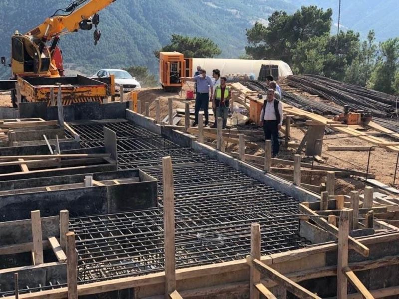 Amasya Belediyesi’nin Akdağ’da kuracağı HES inşaatı sürüyor
