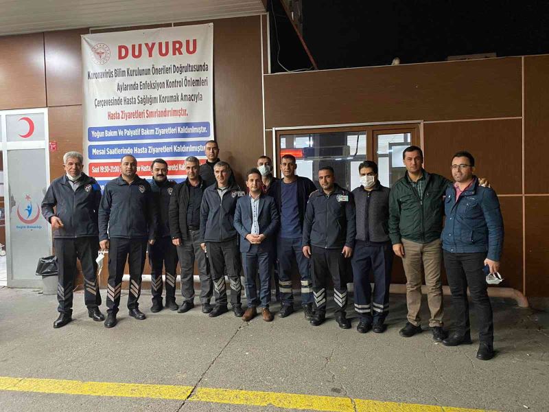 Öz Sağlık İş Sendikası Diyarbakır Şube Başkanı Mehmet Aküzüm yeni yıla sağlık emekçileriyle girdi
