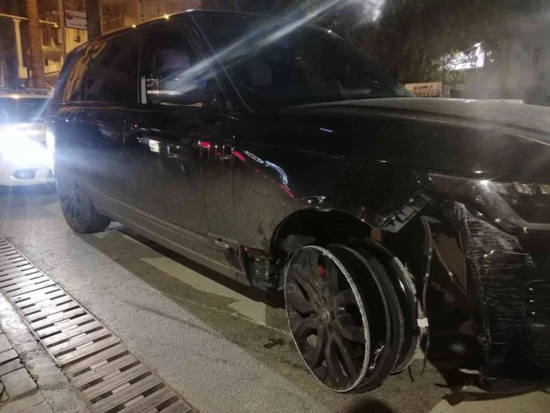 Ehliyetsiz ve alkollü sürücü lüks ciple jant üstünde giderken yakalandı
