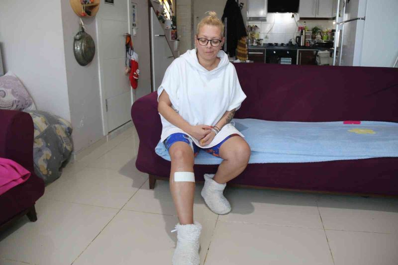 Antalya’da sokak köpeği tarafından ısırılan aşçı kadın kabusu yaşadı
