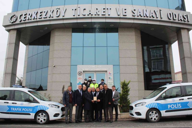 Çerkezköy TSO’dan Polis Teşkilatı’na iki araç tahsisi
