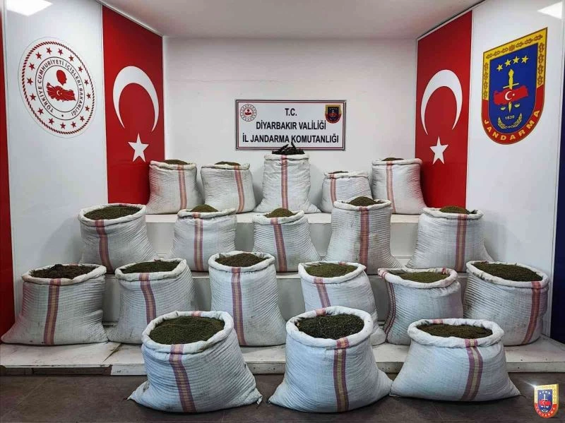 Diyarbakır’ın Lice kırsalında 516 kilo uyuşturucu ele geçirildi

