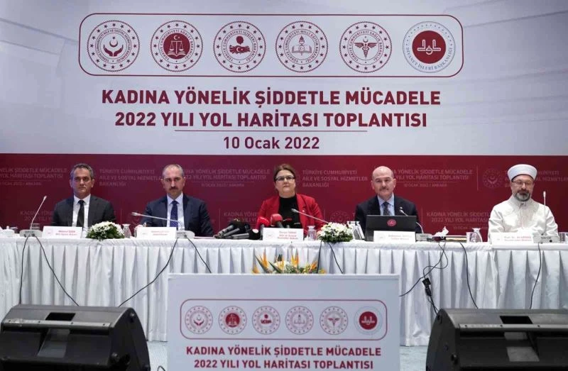 Beş bakanlıktan kadına yönelik şiddetle mücadele için ortak toplantı
