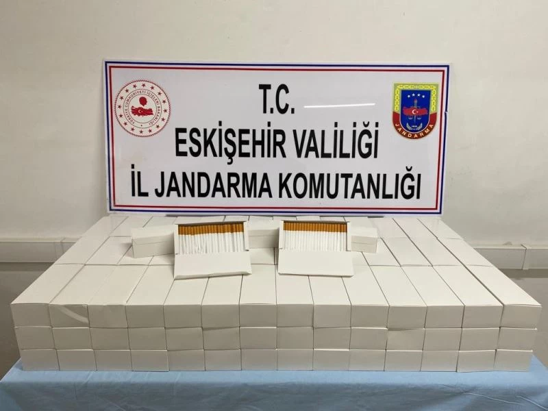 Kaçak makaronlar jandarma ekiplerince ele geçirildi
