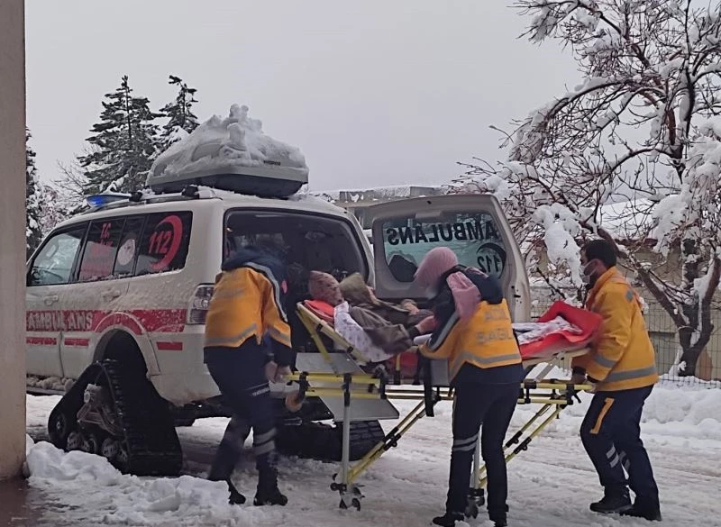 Seydişehir’de paletli ambulanslar acil hastalar için göreve hazır
