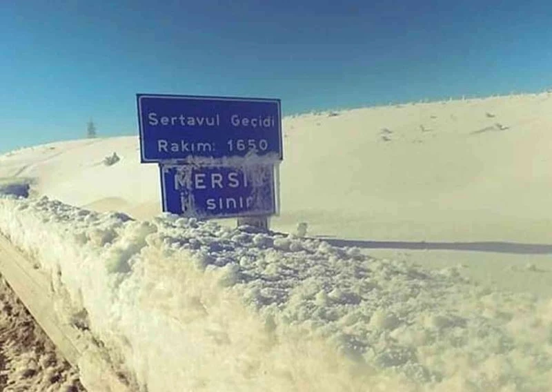 Sertavul Geçidinde zincirsiz araçlara geçiş izni yok
