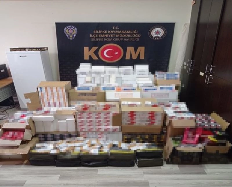 Mersin’de 203 bin 800 adet makaron ele geçirildi
