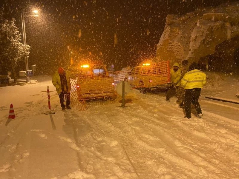 Nevşehir’de zincirsiz araçların geçişine izin verilmiyor

