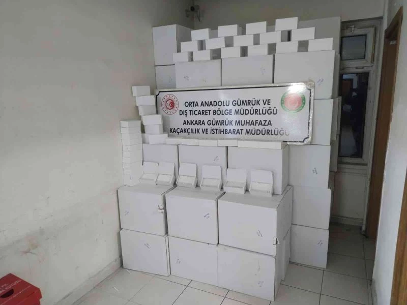 Ankara’da 5 ton 935 kilogram tütün ve 823 bin adet makaron ele geçirildi
