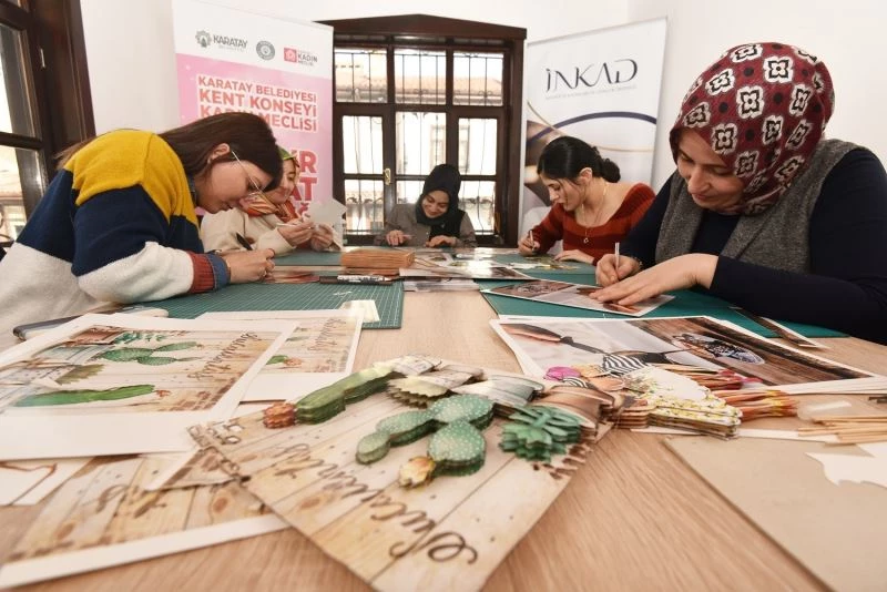 Karatay Kent Konseyi Kadın Meclisi’nden rölyef kursu
