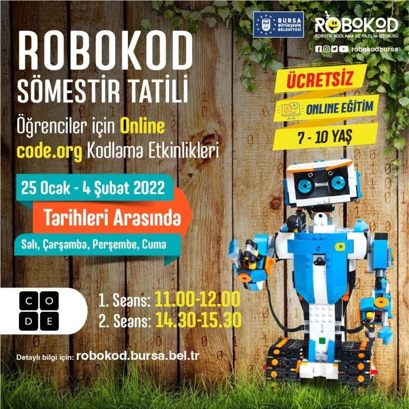 Sömestrde ücretsiz kodlama eğitimi
