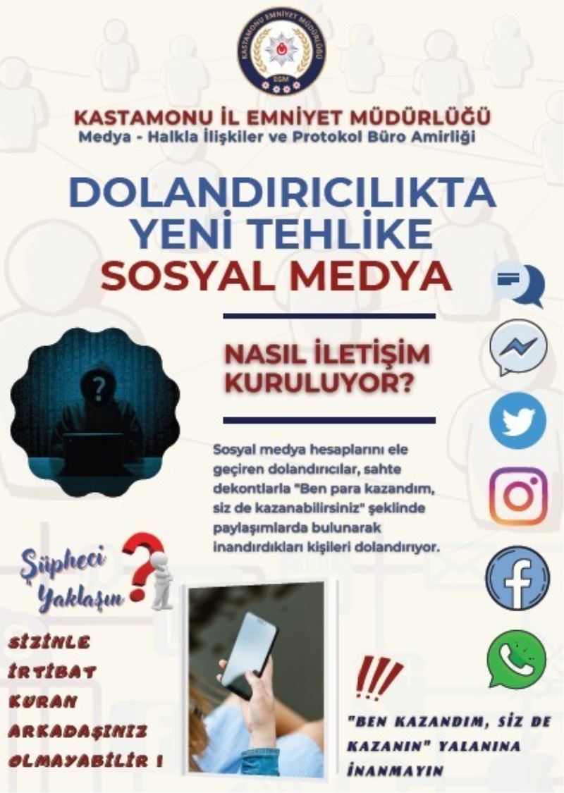 Emniyetten sosyal medya uyarısı: 