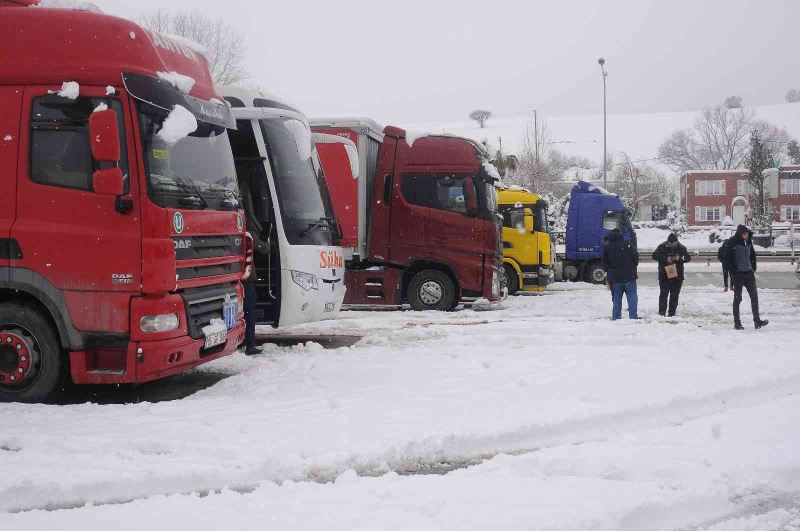 Yalova Belediyesi kara yollarında geçiş izni verilmeyen araçlara kumanya dağıttı
