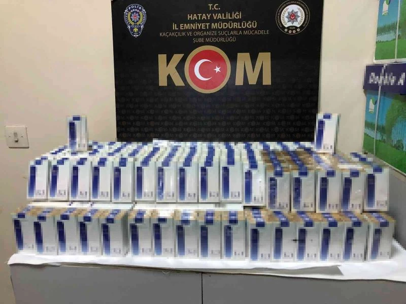 Hatay’da 390 paket kaçak sigara ele geçirildi

