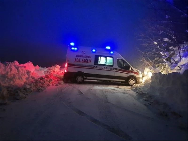 35 kilometrelik yolu 12 saatte aşarak yardım bekleyen hastayı kurtardılar

