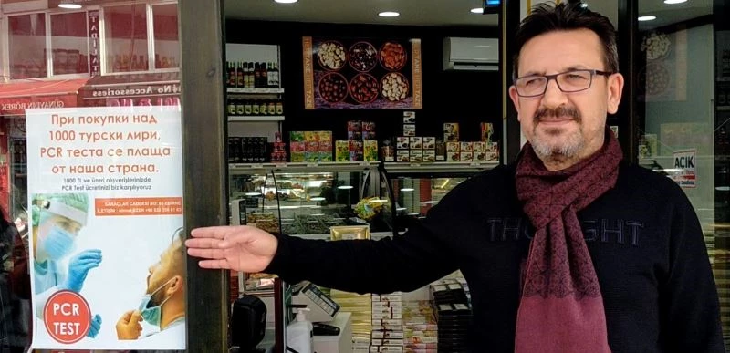 Bulgarların PCR masrafını Edirne esnafı karşılayacak
