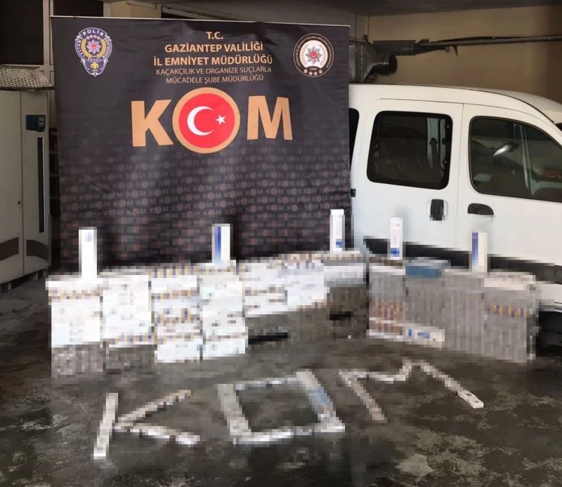 Gaziantep’te 2 bin 790 paket kaçak sigara ele geçirildi
