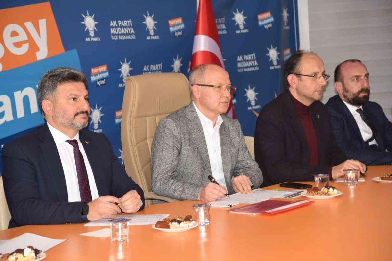 Gürkan’dan Mudanya teşkilatına hayırlı olsun ziyareti
