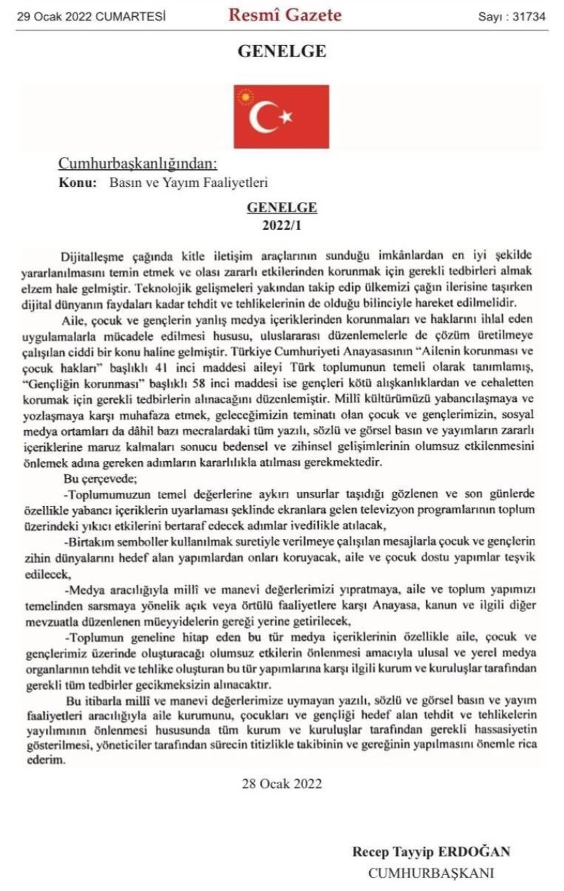 RTÜK Başkanı Şahin’den ’Basın ve Yayım Faaliyetleri ile ilgili Cumhurbaşkanlığı Genelgesi’ne ilişkin açıklama

