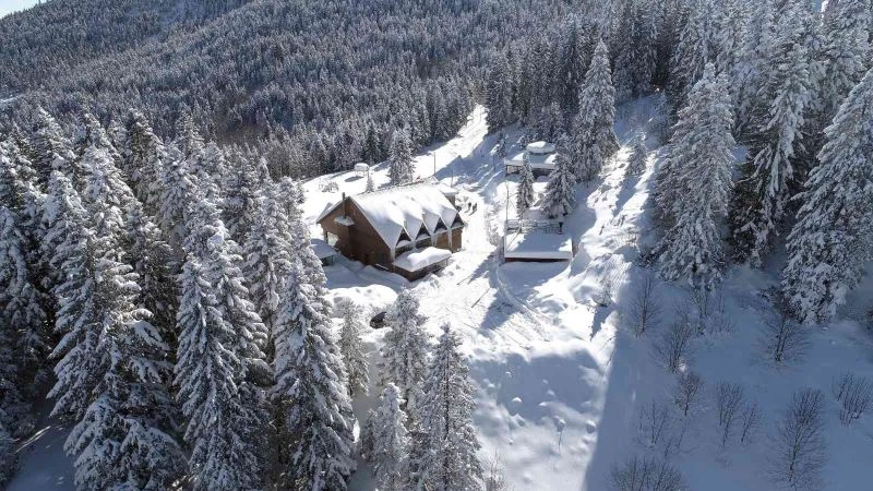 Karadeniz yaylalarından kar manzaraları
