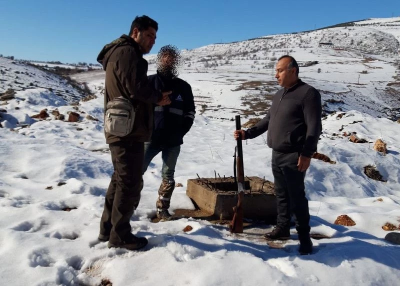 Kar yağışıyla kaçak avlananların sayısı arttı
