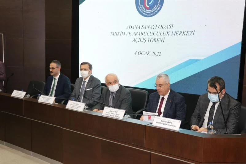 Adana Sanayi Odası Tahkim ve Arabuluculuk Merkezi açıldı