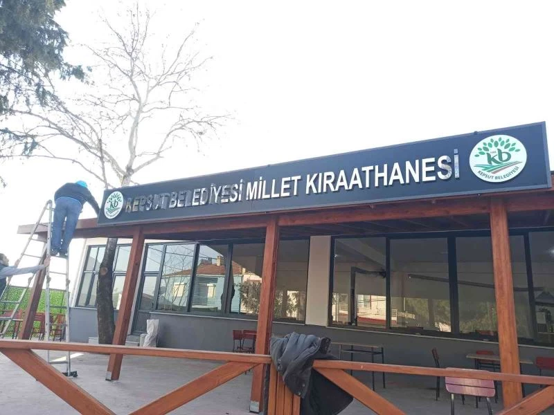 Kepsut’un Saraç mahallesine Millet Kıraathanesi
