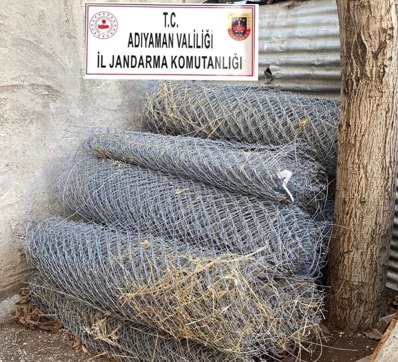 Bahçe tellerini çalan şahıs yakalandı
