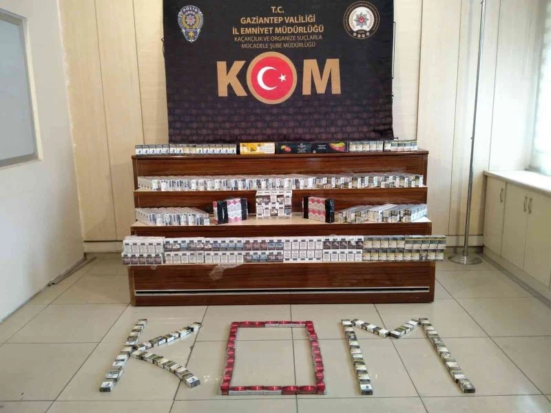 Gaziantep’te bin 580 paket kaçak sigara ele geçirildi
