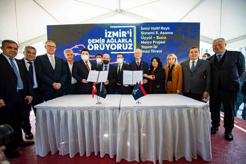 Buca Metrosu’nun yapım sözleşmesi imzalandı: Temeli 14 Şubat 2022’de atılacak
