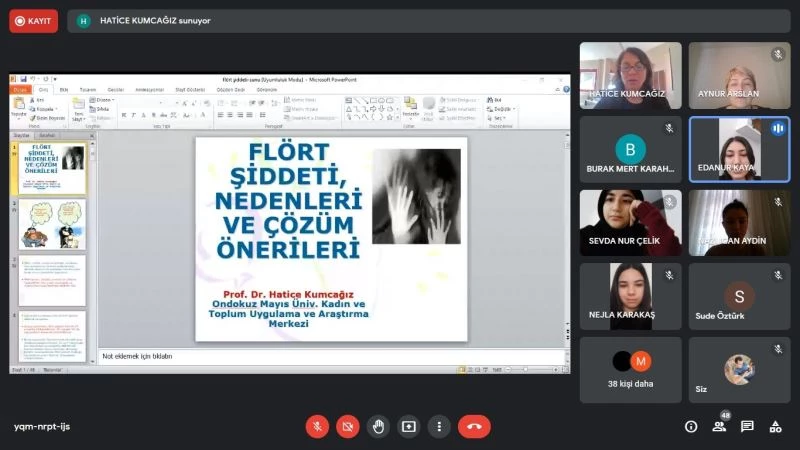 Üniversite öğrencilerden “Şiddetin Farkında Ol” çağrısı
