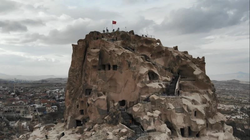 107 bin kişi Kapadokya’ya yüksekten baktı
