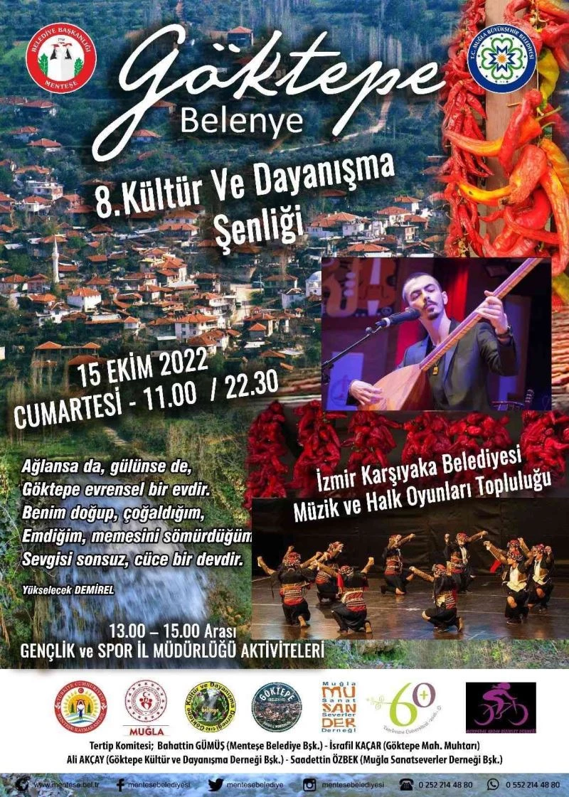 Muğla 8.Göktepe Kültür ve Dayanışma Şenliği düzenlenecek
