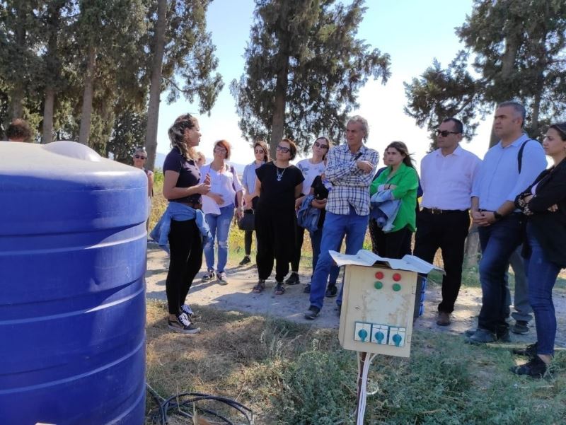 Aydınlı çiftçilere, tasarruflu su kullanımı anlatıldı
