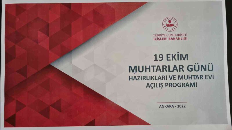 400 muhtar, Ankara’daki muhtar evi açılışına katılacak
