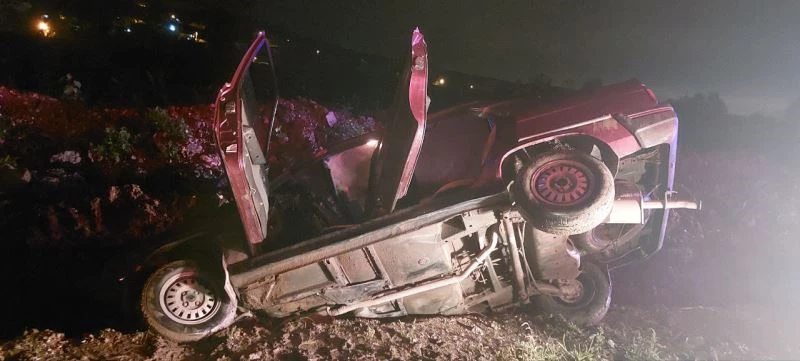 Alkolün etkisiyle kaza yaptı, 