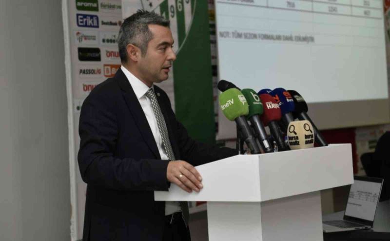Bursaspor’un borcu 1 milyar 58 milyon TL borcu olduğu açıklandı
