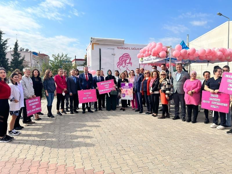 Mobil mamografi aracı ilk kez Ergene’de kullanıldı
