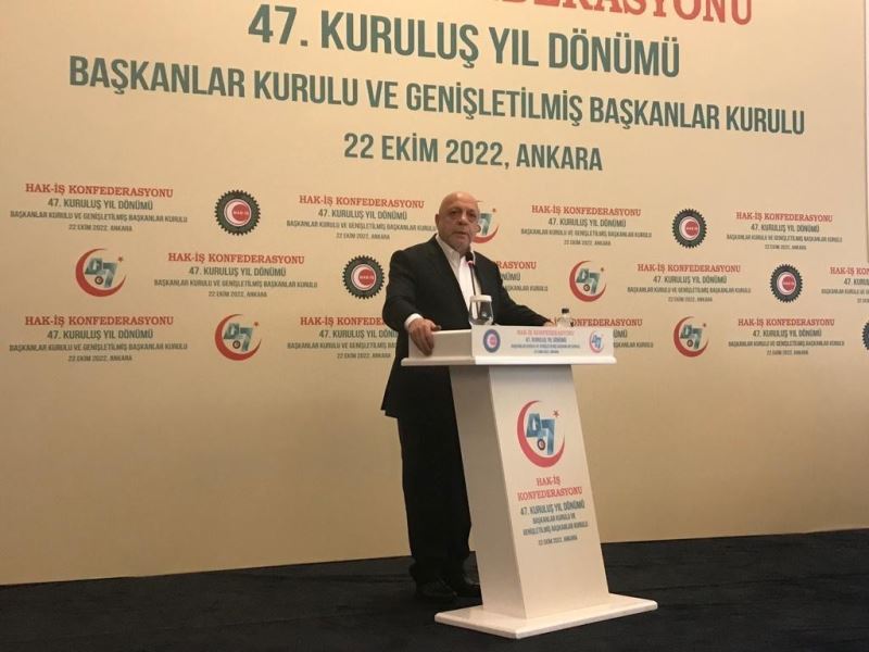 HAK-İŞ Genel Başkanı Arslan: “Demokrasinin olmadığı yerde sendikal hareket yoktur”
