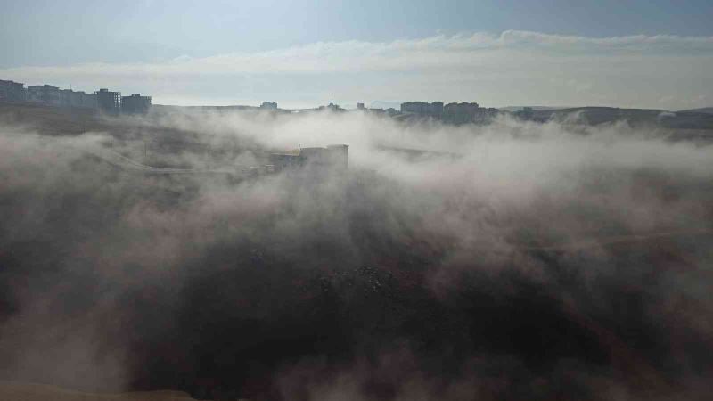 Siirt’te sis bulutu örtüsü oluştu
